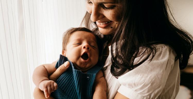 mother with newborn baby